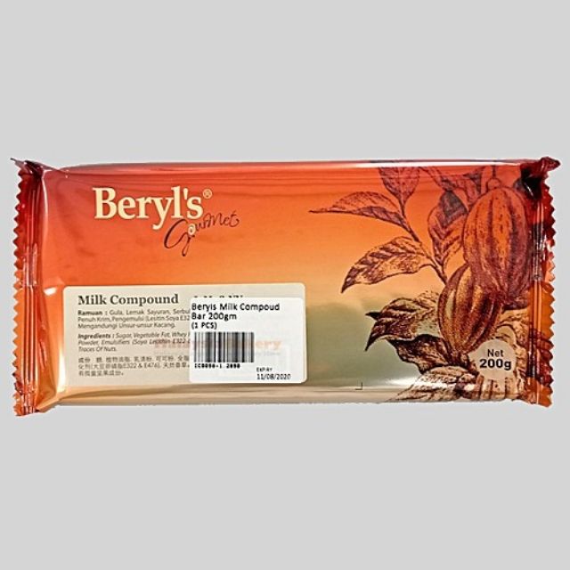 Beryls Chocolate Bar (Milk) | Bakers Farm