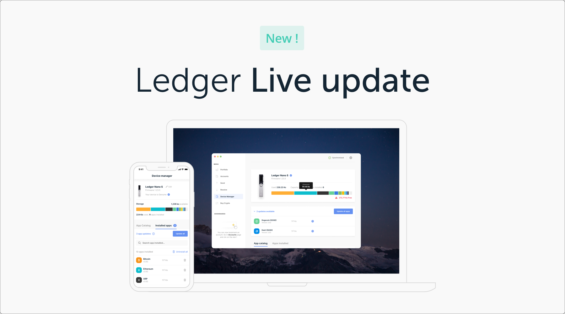 Update Ledger Nano X using Mobile or Computer