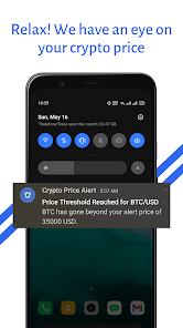 Bitcoin (BTC) Alarm - Cryptocurrency Alerting