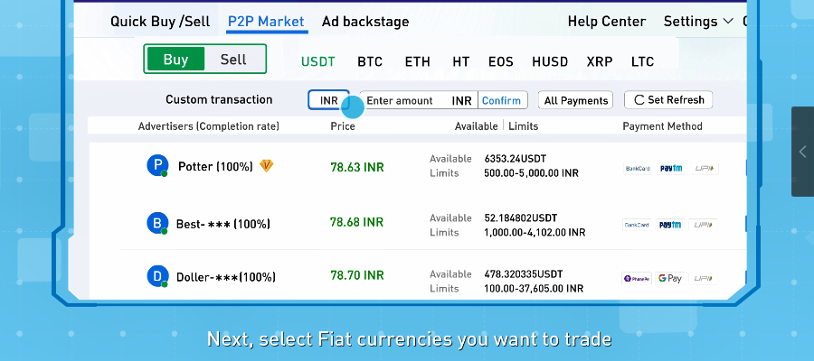 Crypto&Bank. BUY/SELL/STORE