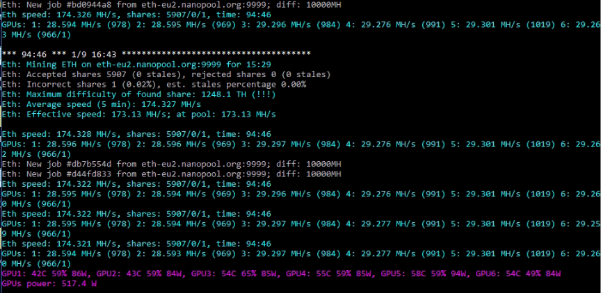 PhoenixMiner c: Download, Setup for ETH, Commands, LHR