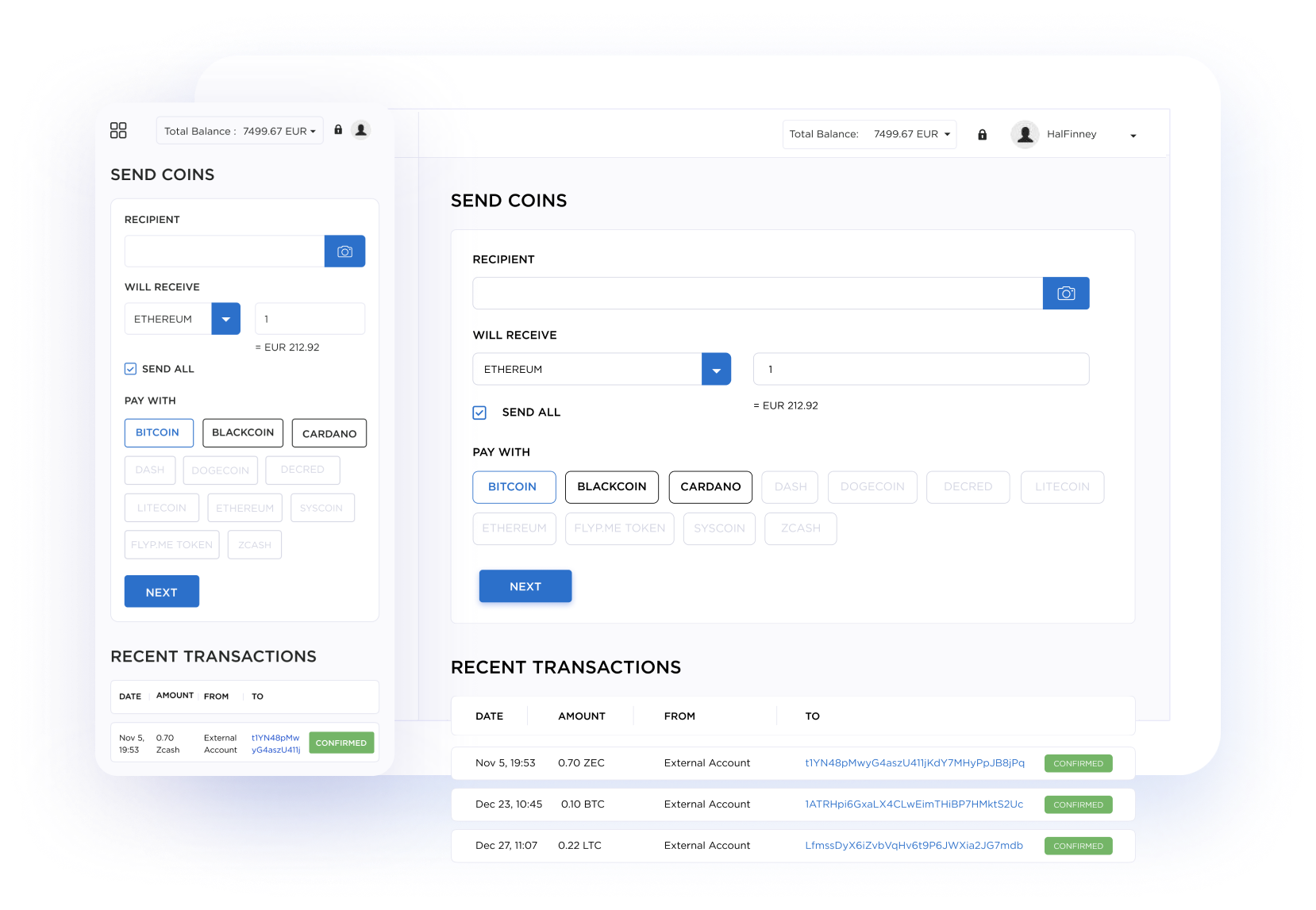 Easy and reliable crypto wallet for Bitcoin, USDT, and others