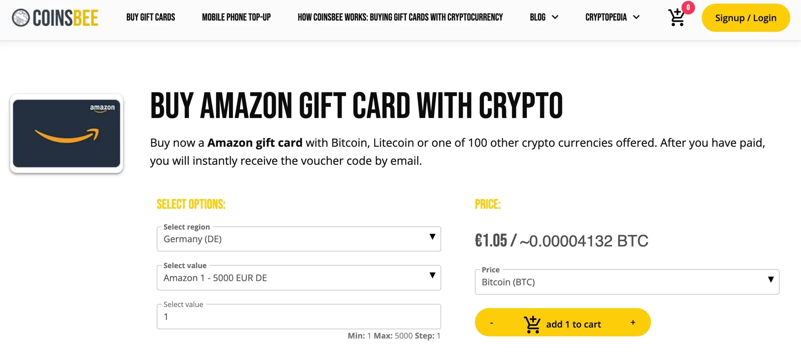 Buy gift cards and mobile top ups with Bitcoin or Crypto - Cryptorefills