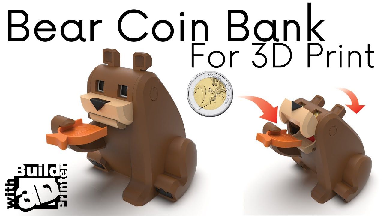 Piggy bank 3D models for 3d printers, Download 31 free 3d Models, STL or OBJ.