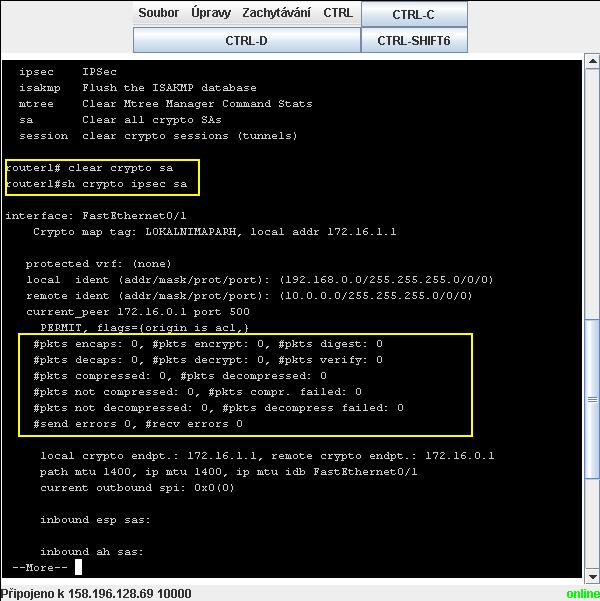 Firewall commands - crypto ipsec