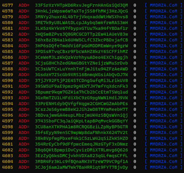 Bitcoin Address Generator in Obfuscated Python