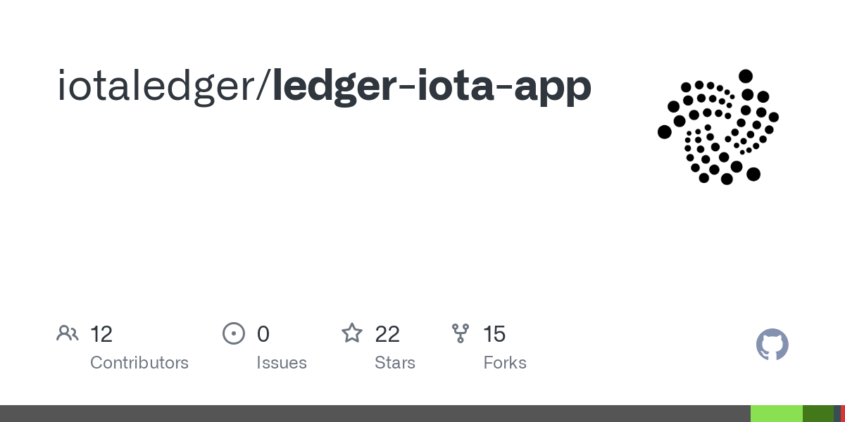 GitHub - peterwilli/iota-ledger-nano-s: IOTA support on Ledger Nano S