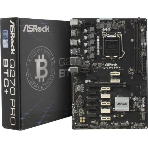 ASRock H Pro BTC+ Mining Motherboard with 13 PCI Express Slots – Thriftking Computer