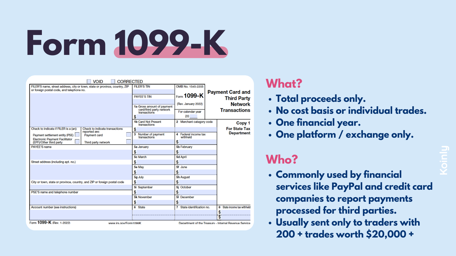 Have You Received a Form K from Your Cryptocurrency Exchange?