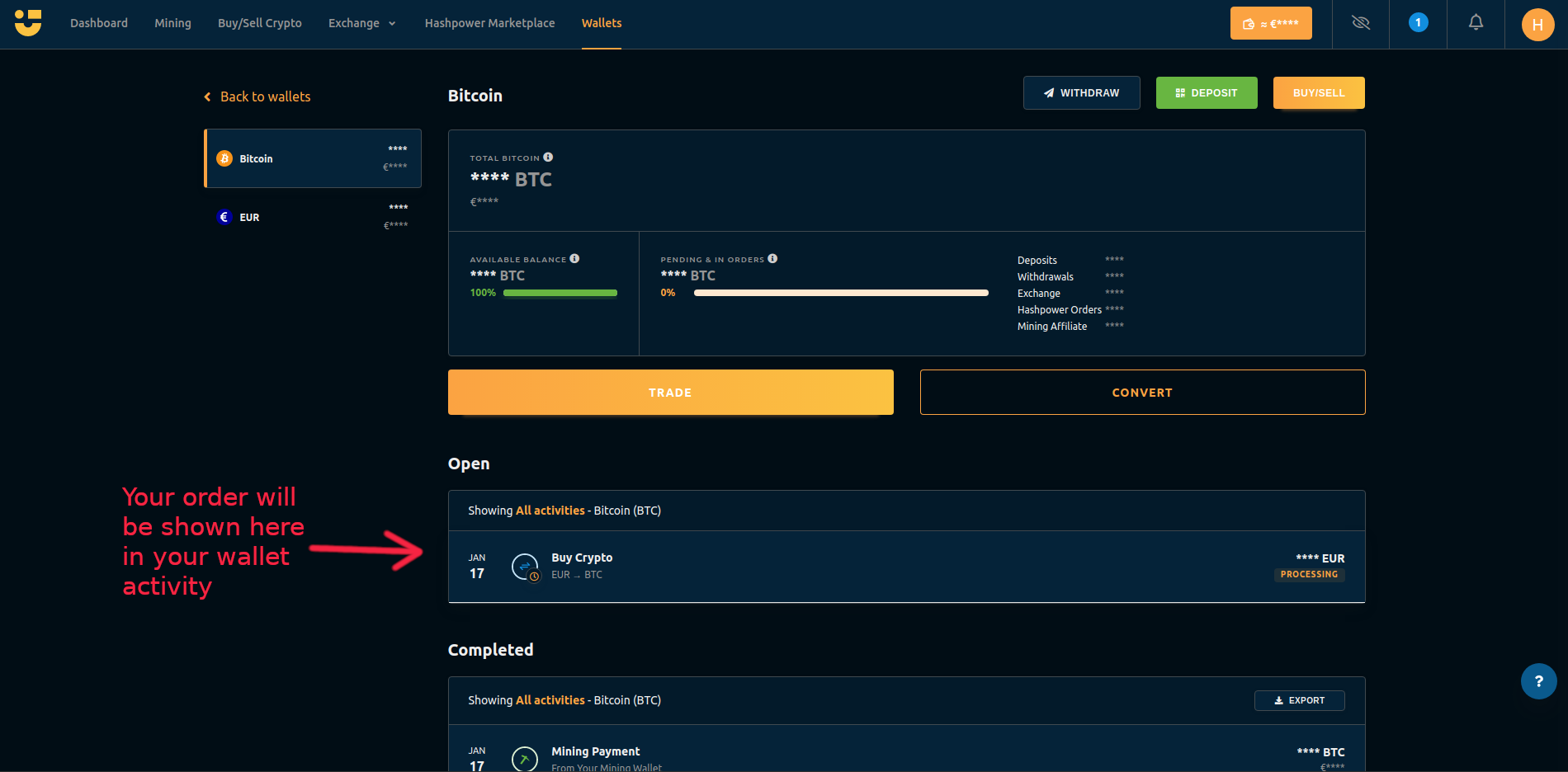 ↓ BTC - USDT | NiceHash