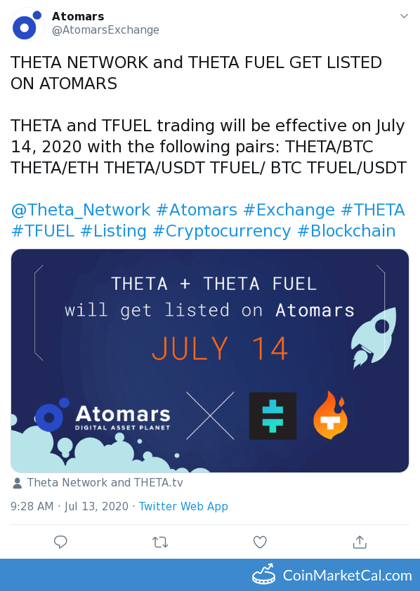 Theta Fuel exchange | TFUEL price live | SimpleSwap