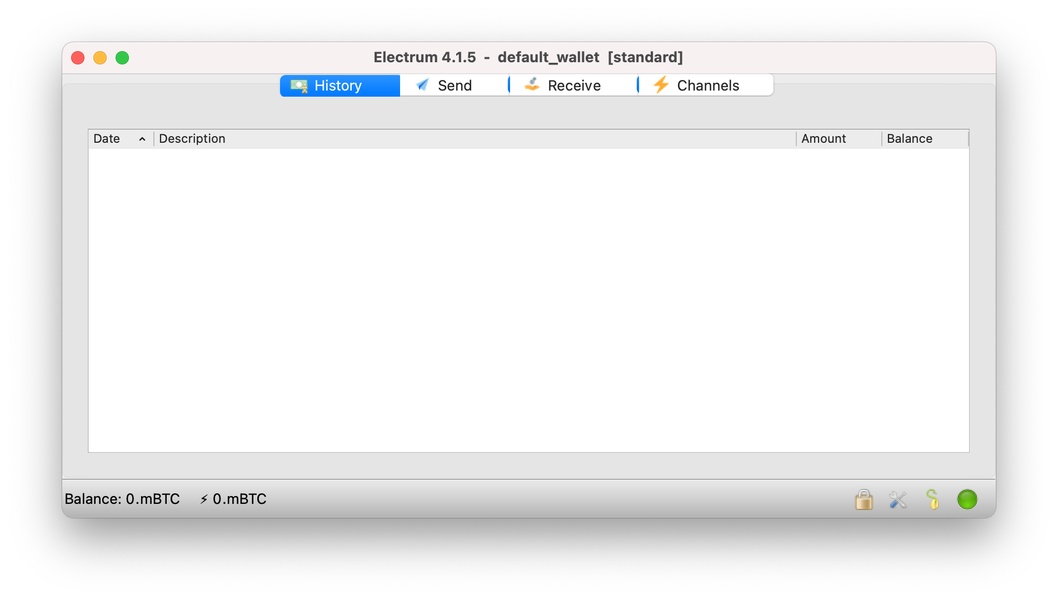 Electrum - Desktop - Mac - Choose your wallet - Bitcoin