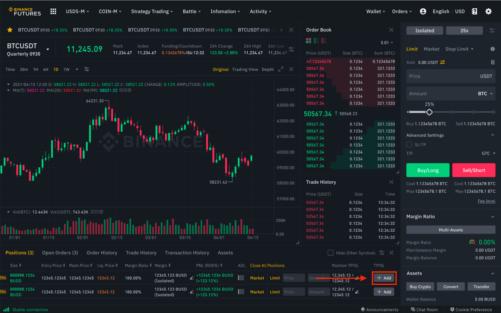 Binance Stop Loss Order