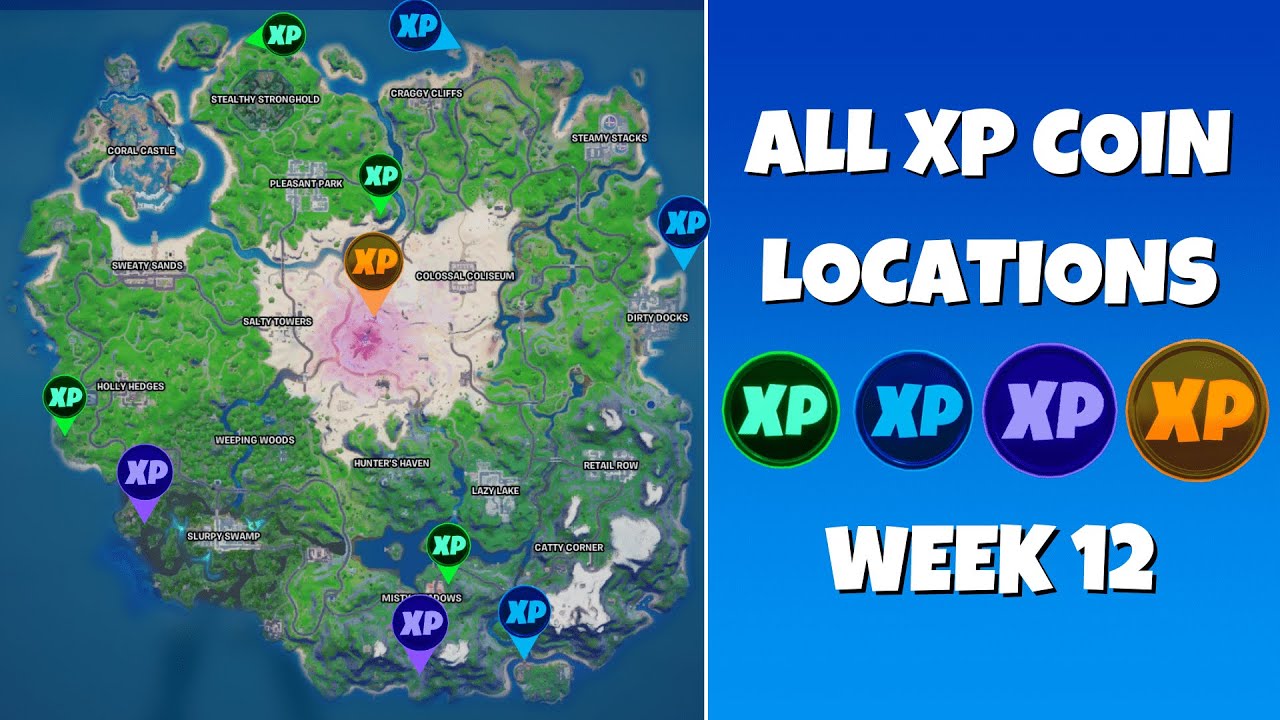 Every Week 10 XP Coin Location in Fortnite Season 4