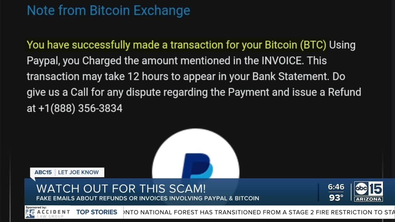 PayPal Crypto Invoice Scam