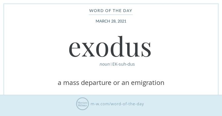 Exodus | The amazing name Exodus: meaning and etymology