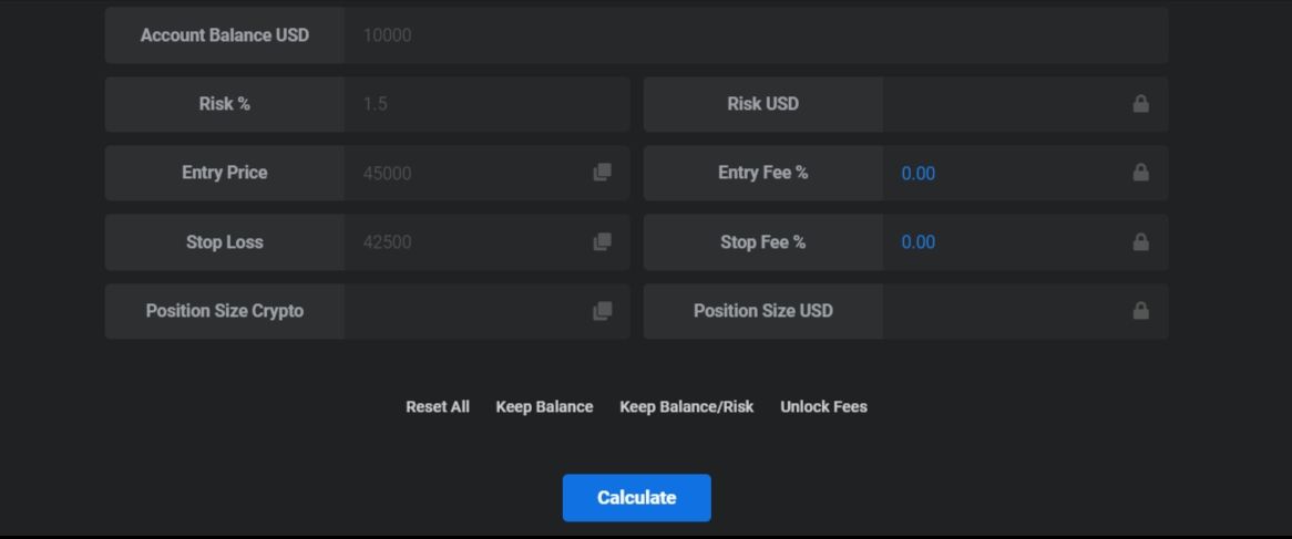 BTCUSD Lot Size Calculator (Position Size) - EasyCashBackForex