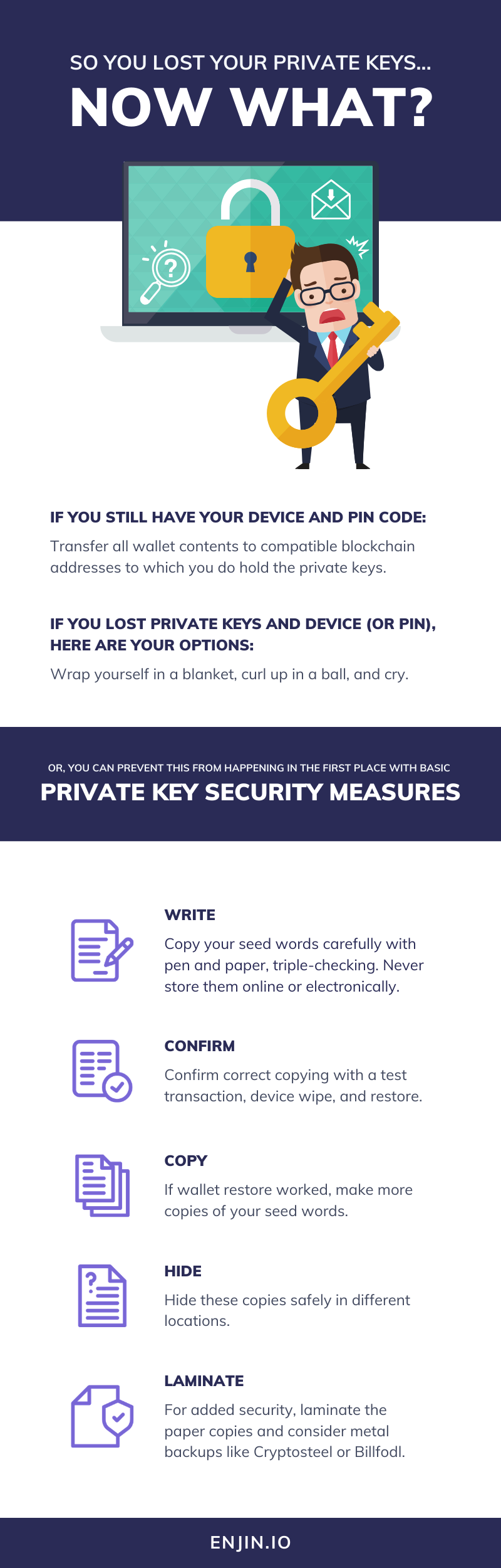 So You Lost Your Private Keys Now What? | Enjin Blog