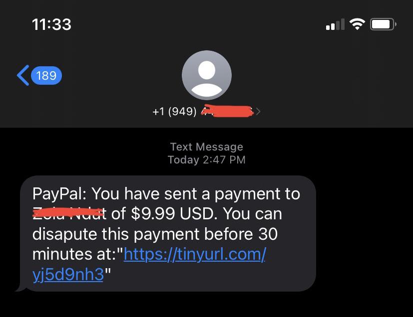 Beware: PayPal phishing texts state your account is 'limited'