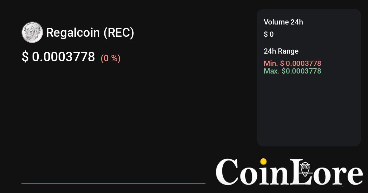 Price Regalcoin - REC, online chart, quotes, history | What is Regalcoin?