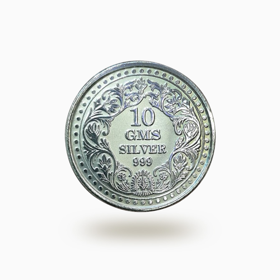 Fine Silver Coin 10 gram - Sawansukha Jewellers