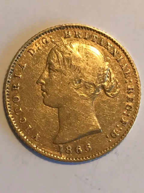 The gold half-sovereign coin