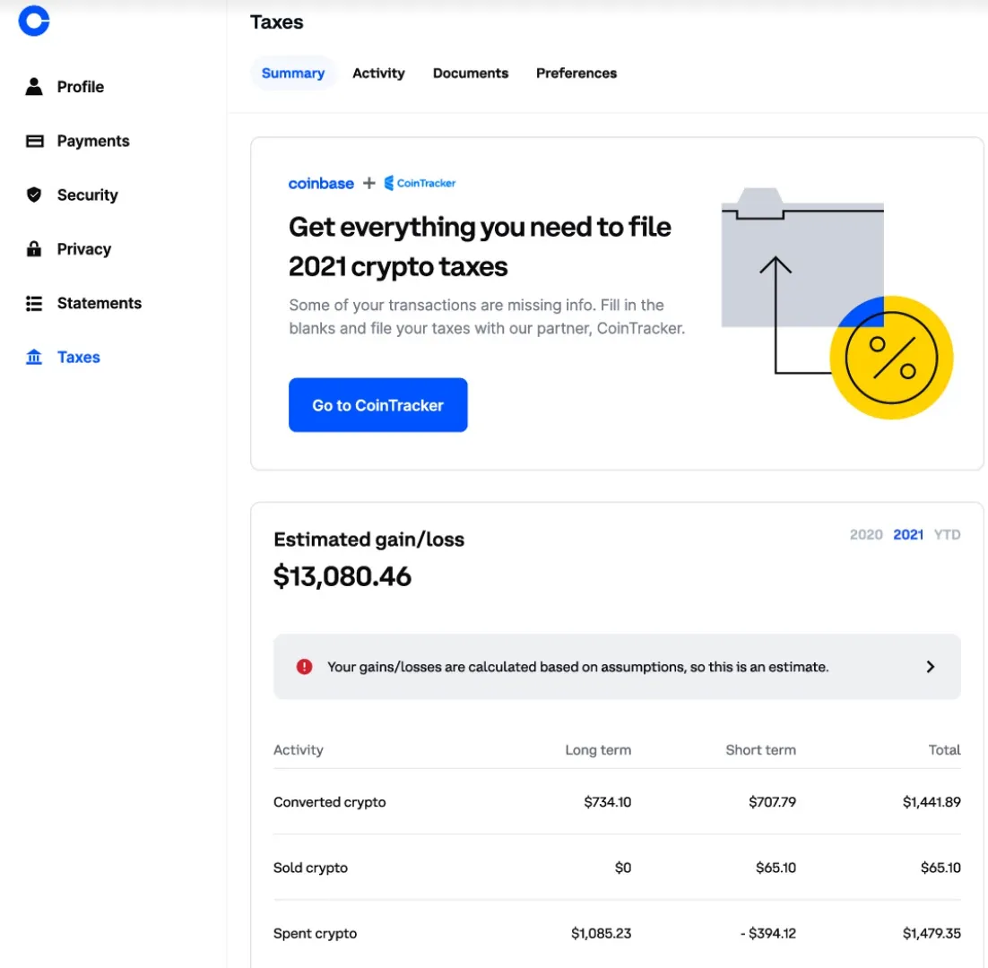 I imported Coinbase Pro transactions and they all got counted as short-term gain | Hacker News