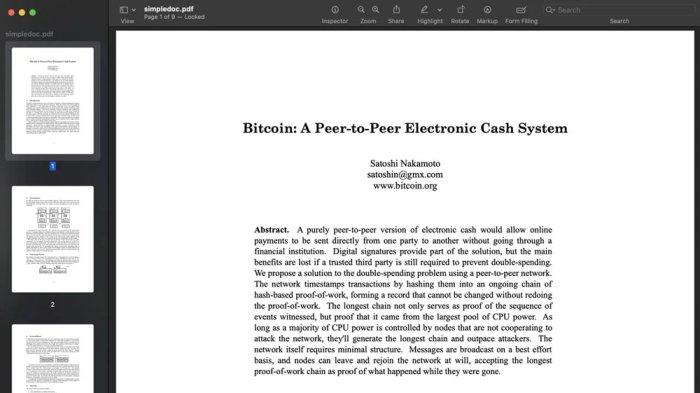 Bitcoin: A Peer-to-Peer Electronic Cash System () [pdf] | Hacker News