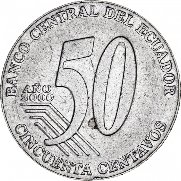 NGC MS 63 Ecuador 50 Centavos Mint State Key Date Silver Coin (23 – Caesar's Ghost Numismatics