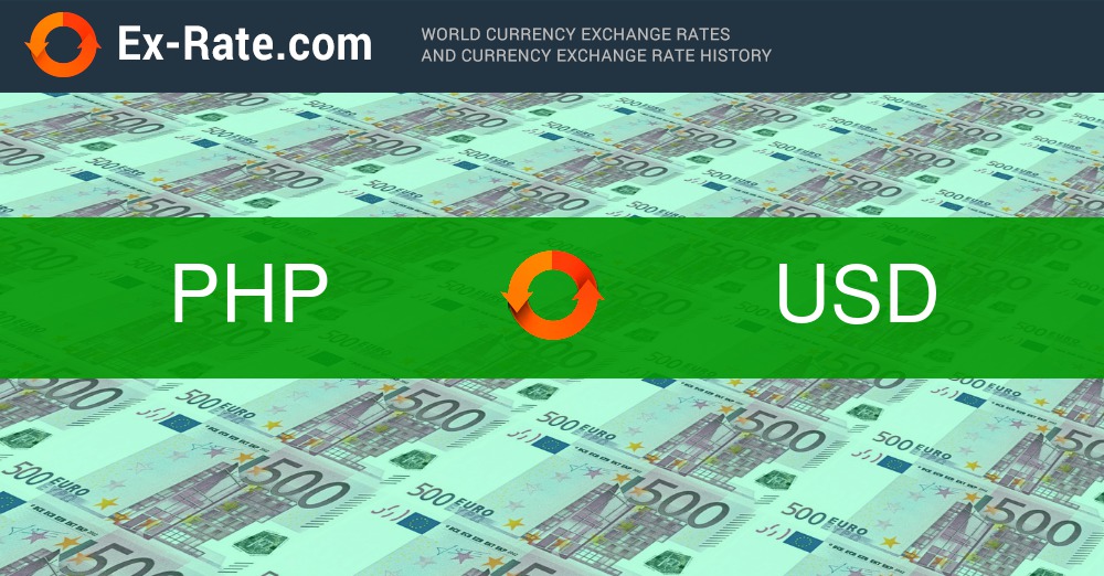 Convert 1 PHP to USD - Philippine Peso to United States Dollar Currency Converter