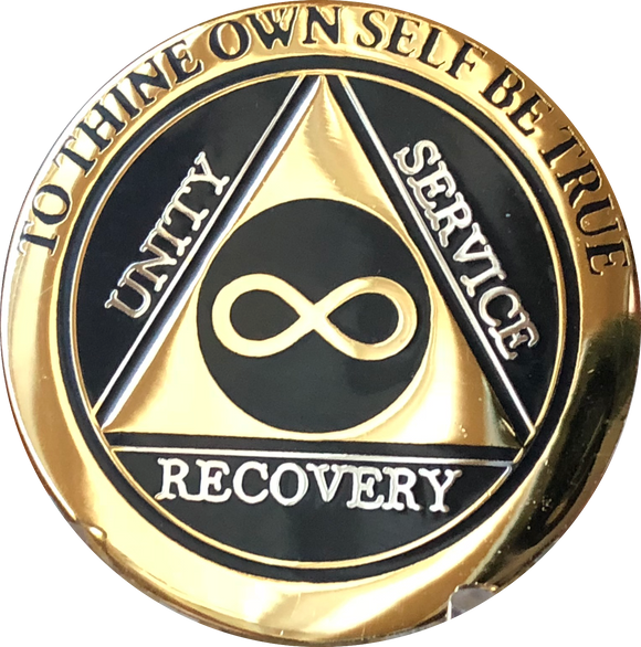Infinity Symbol AA/NA Bronze Recovery Medallion/Chip/Coin/Token — AA Medallion Store