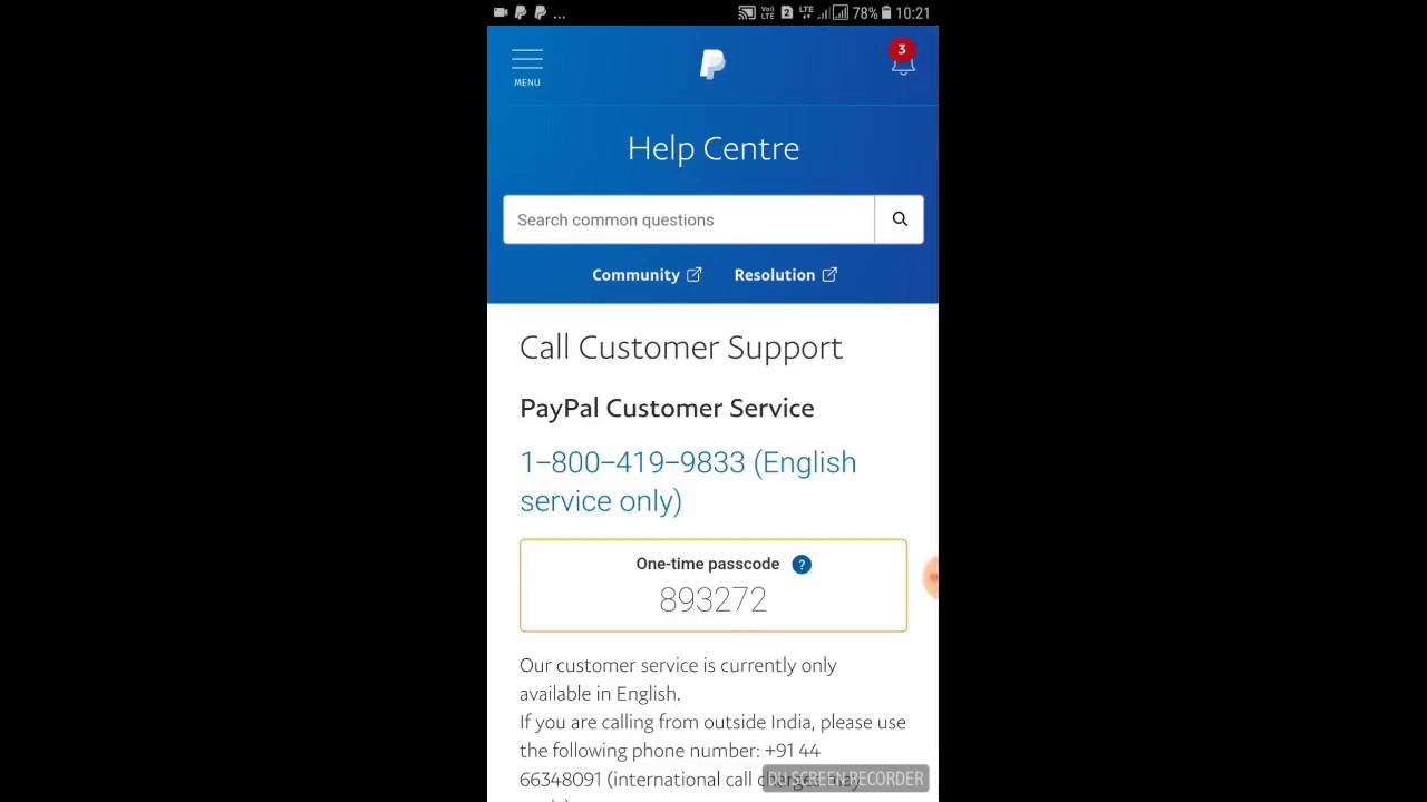 PAYPAL BALANCE TERMS AND CONDITIONS