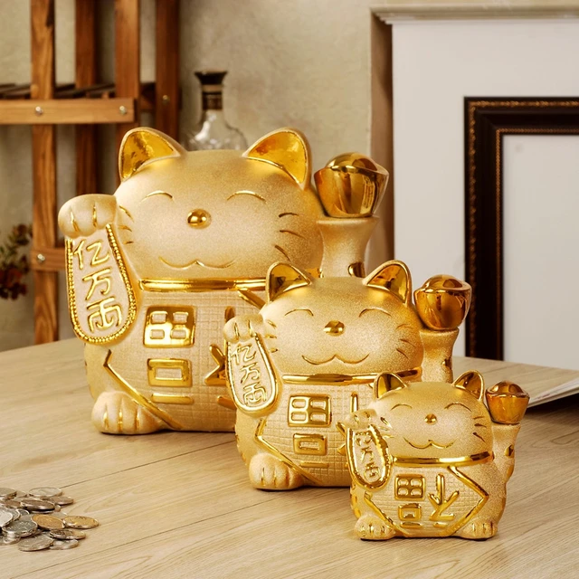 Cute Maneki Neko (Lucky Cat) Piggy Bank Made In Ceramic – Sugoii Japan Shop