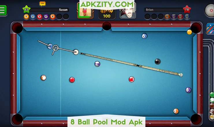 8 Ball Pool Mod APK (Menu, Money, Lines, Level, Facebook)