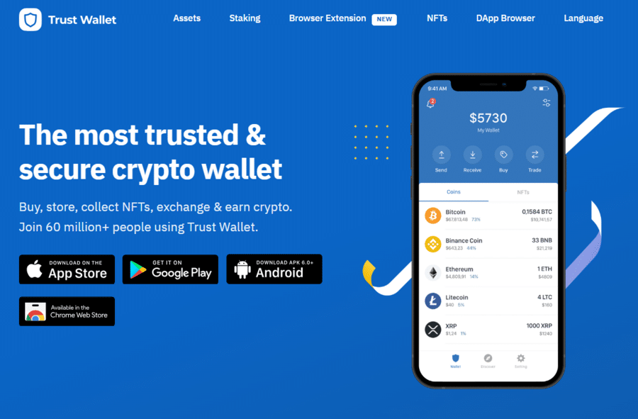 Best Crypto Wallet for Web3, NFTs and DeFi | Trust