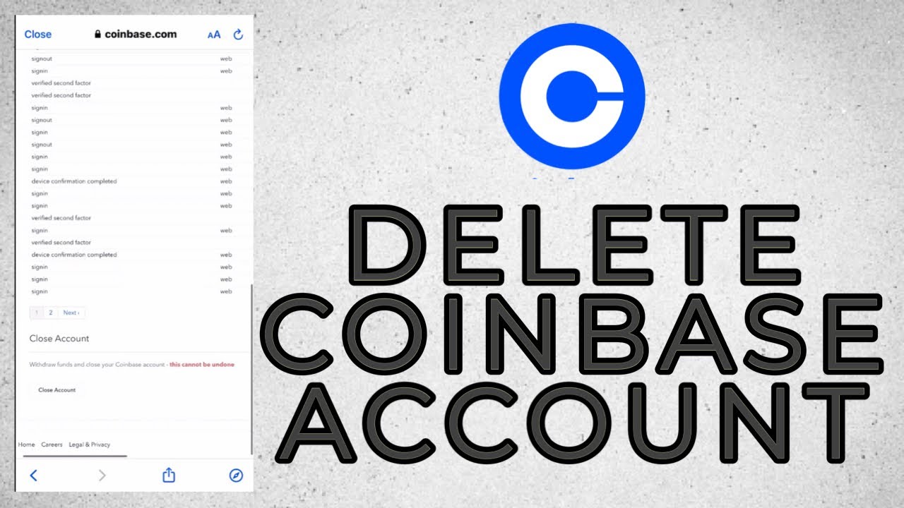 How To Delete Coinbase Account