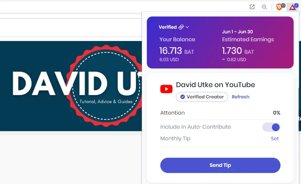 Brave Rewards Tutorial- How to Earn Basic Attention Token