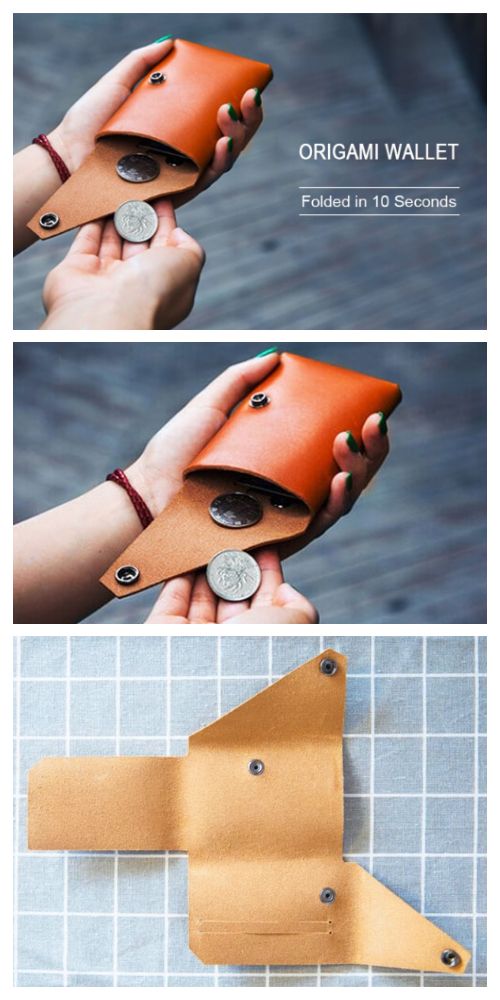 PDF Leather Pattern. Leather drawstring coin pouch