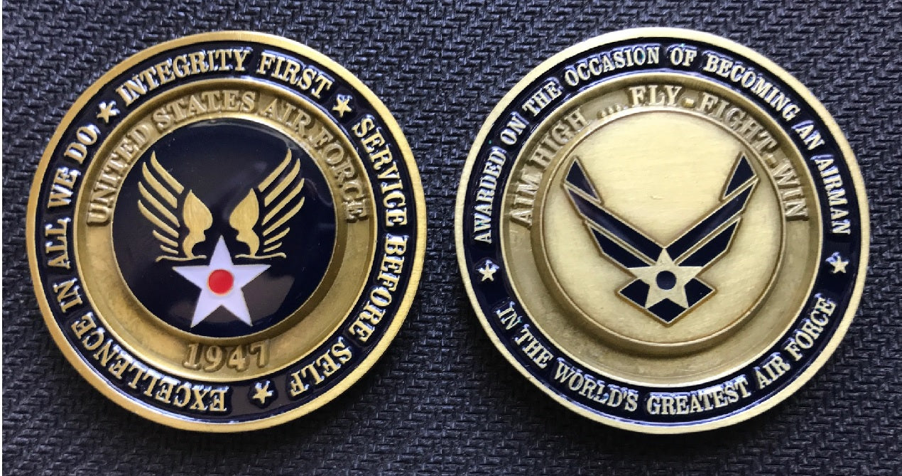 Air Force Aircraft Challenge Coins - Signature Coins