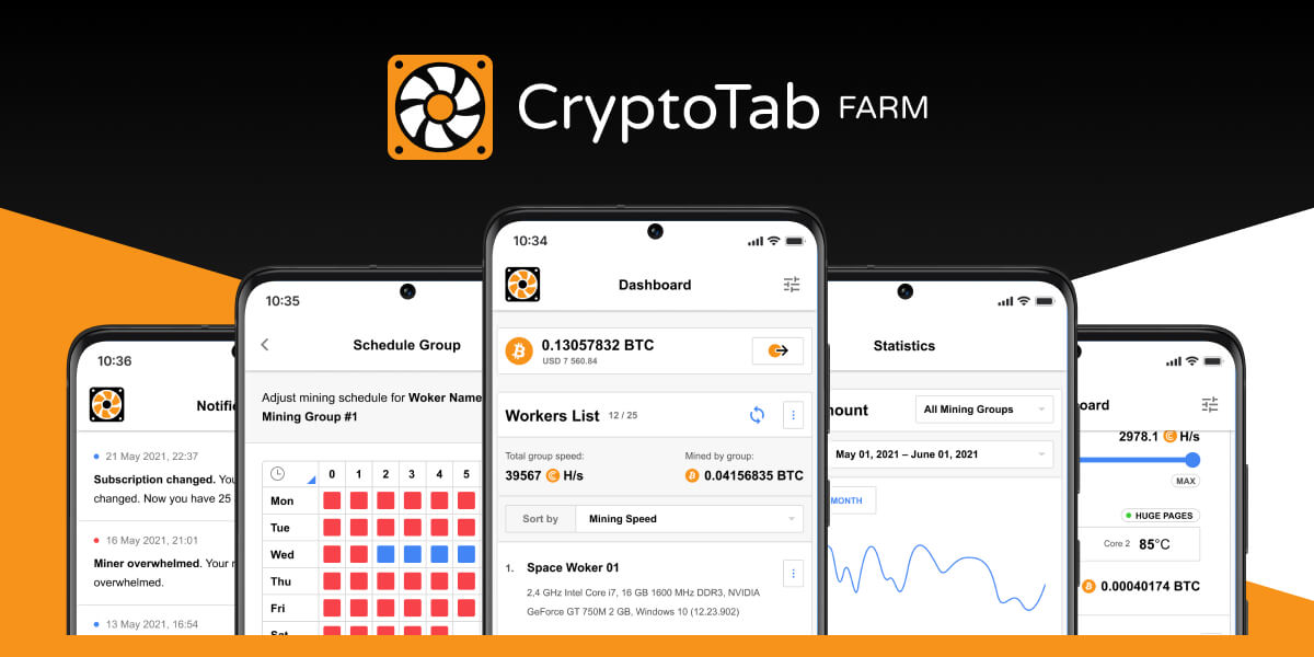 CryptoTab Farm – Turn computers into digital gold