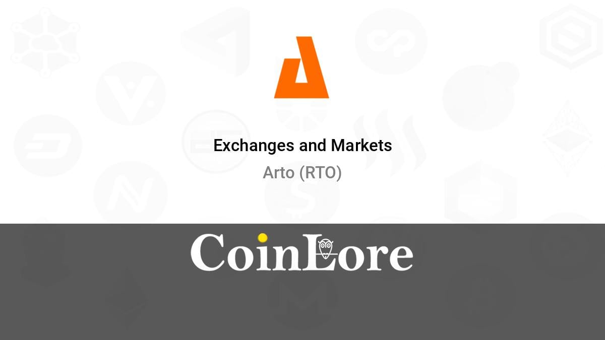 Arto Price Today - RTO Coin Price Chart & Crypto Market Cap