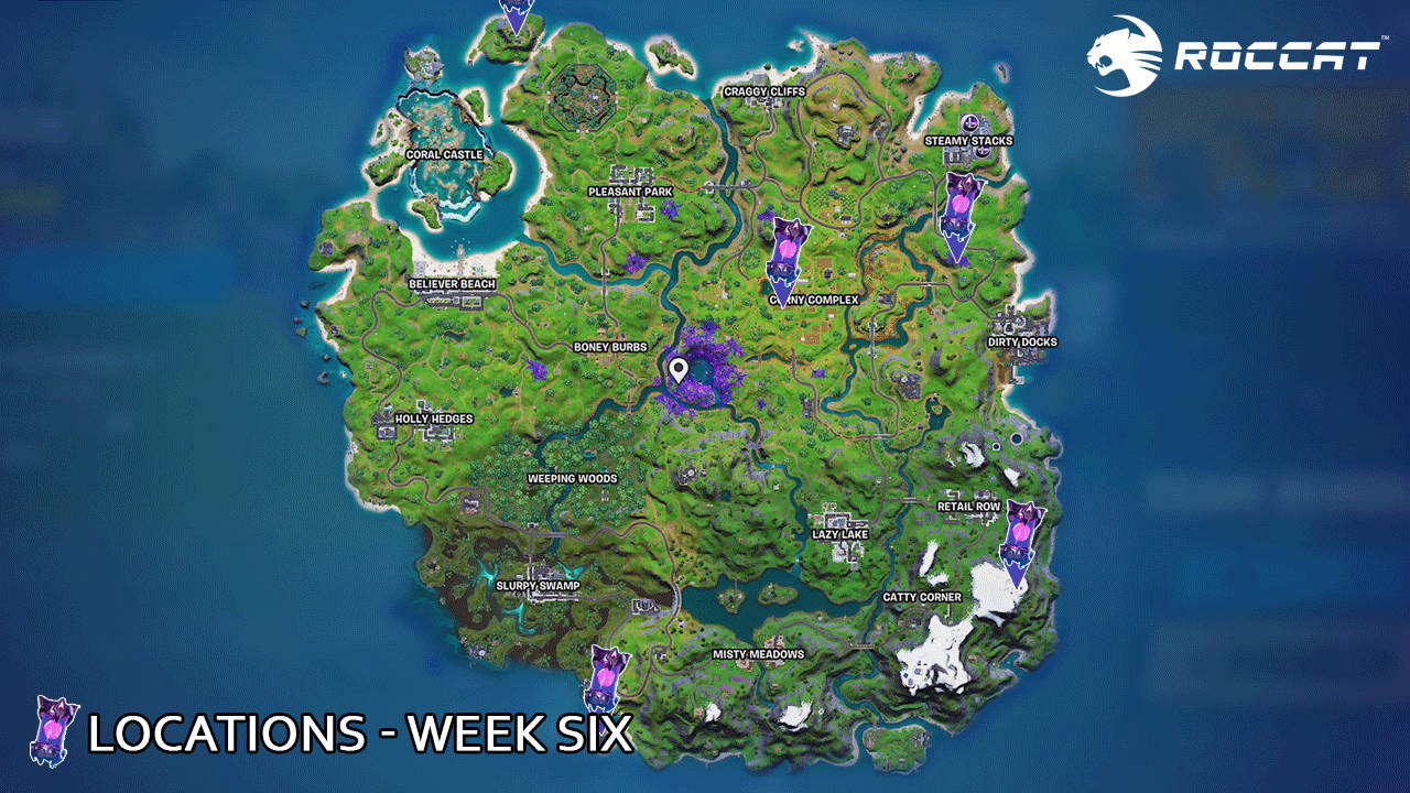 Every Week 7 XP Coin Location in Fortnite Season 4