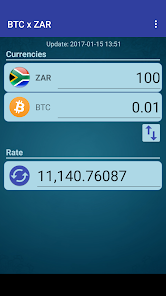 2 Bitcoin to South African Rand, Convert 2 BTC in ZAR