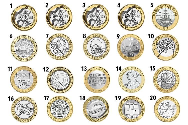 Rare £2 coins - All About Coins