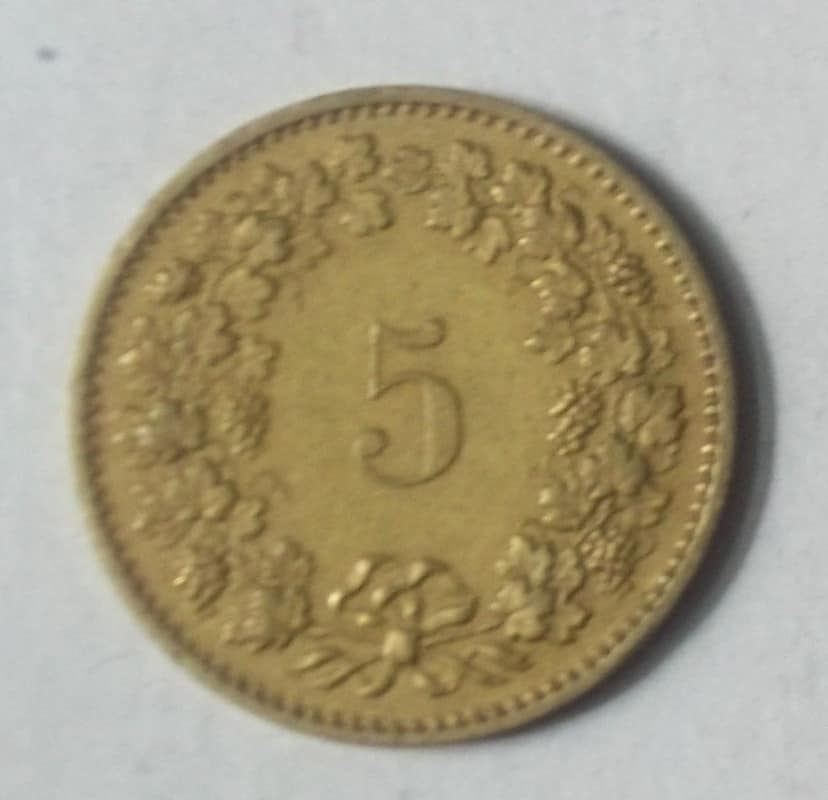 SWITZERLAND 5 Rappen Coin KM#26c Ungraded £ - PicClick UK