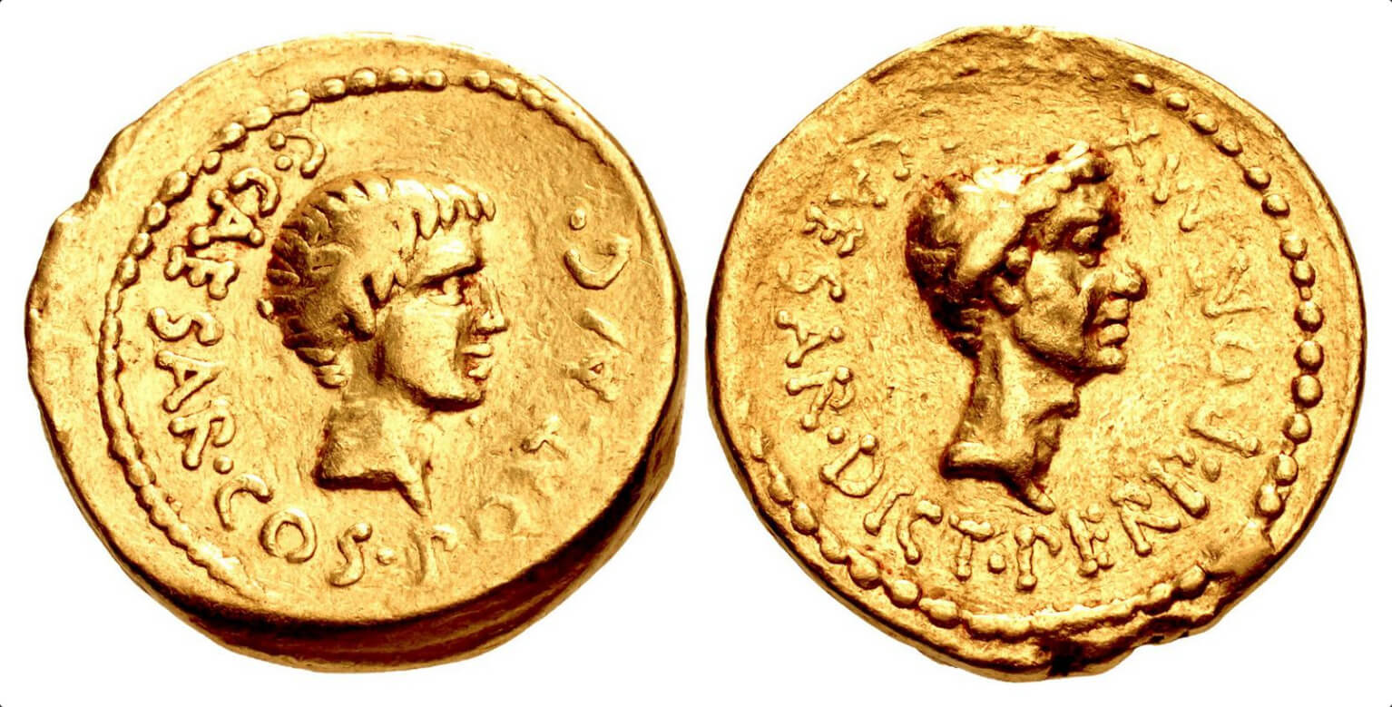 Gold aureus of Augustus | Roman | Early Imperial, Augustan | The Metropolitan Museum of Art