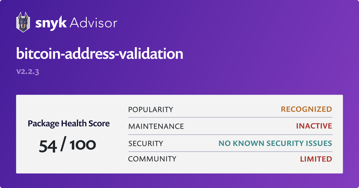 crypto address validator - Codesandbox