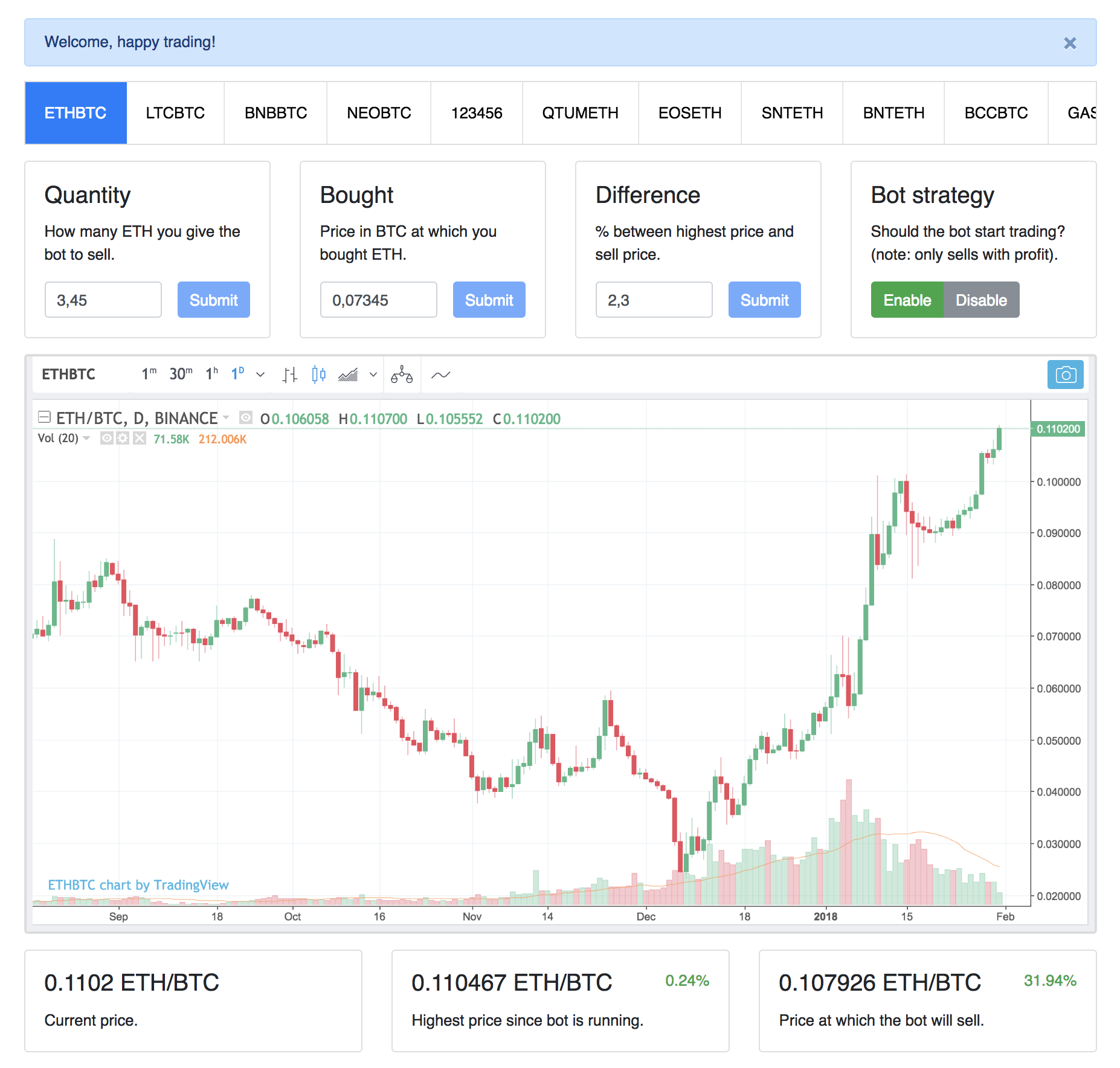 binance-api-node examples - CodeSandbox