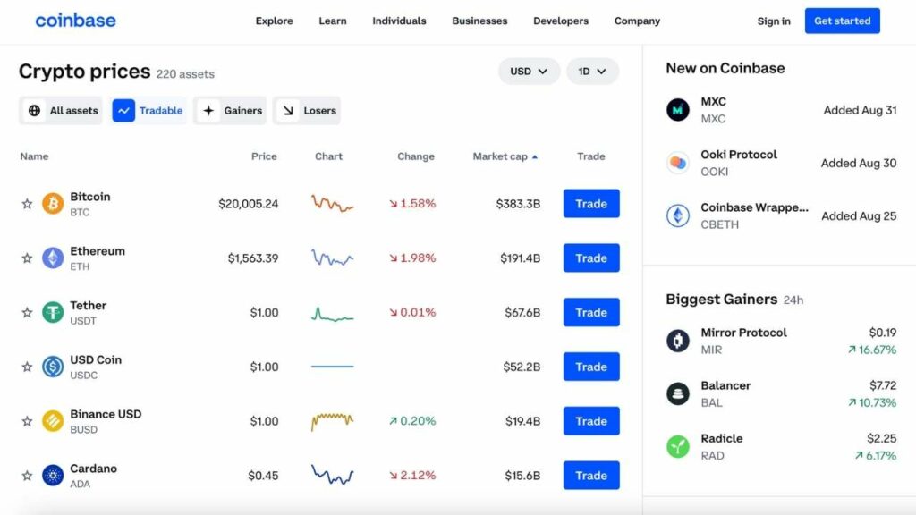 Compare Crypto Exchanges in Singapore 