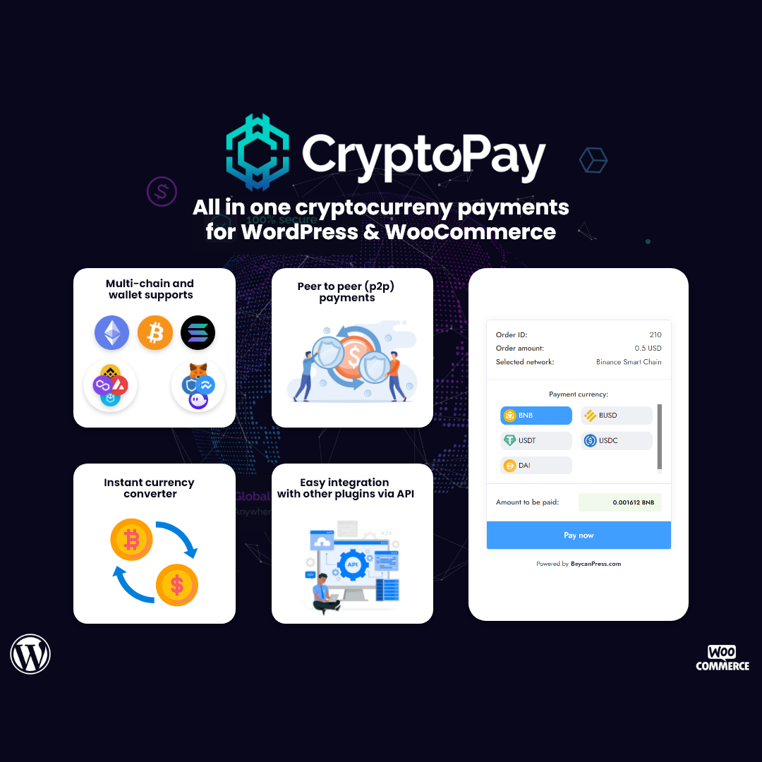 MyCryptoCheckout - Cryptocurrency Payments for WordPress